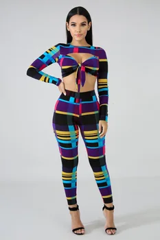 Fashion Casual Full Sleeves Hit Color Striped Patchwork Print Strapless Slim Full Length Pants Women Suits
Fashion Casual Full Sleeves Hit Color Striped Patchwork Print Strapless Slim Full Length Pants Women Suits