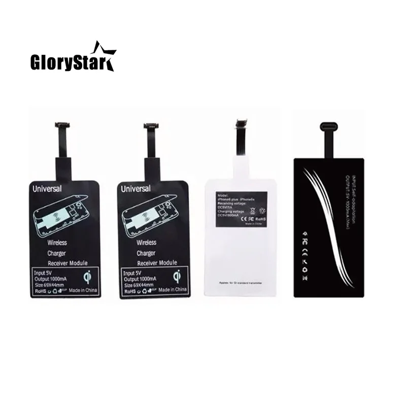 Universal Qi Wireless Charger Receiver for iPhone Adapter Receptor Receiver Pad Coil Android Phone Micro USB and Type C
Universal Qi Wireless Charger Receiver for iPhone Adapter Receptor Receiver Pad Coil Android Phone Micro USB and Type C
