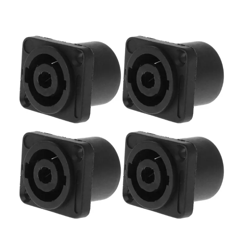 4PCS Jack Panel Socket Connector 4 Pole Audio Speaker Twist Lock Round Square Mount for Neutrik Speakon NL4MP NL4MPR Jan-12
4PCS Jack Panel Socket Connector 4 Pole Audio Speaker Twist Lock Round Square Mount for Neutrik Speakon NL4MP NL4MPR Jan-12