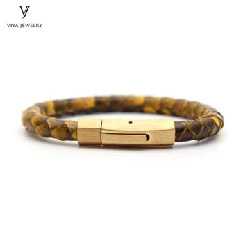 rendy Glossy Yellow Python Skin Leather Bracelet For Watch High Quality Brushed Surface Magnet Buckle Bracelets For Men
rendy Glossy Yellow Python Skin Leather Bracelet For Watch High Quality Brushed Surface Magnet Buckle Bracelets For Men