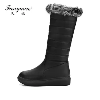 Fanyuan New Arrival Ladies Snow Boots 2017 Plus Size warm Keep Winter Cotton Shoes low heel Knee High Boots Shoes for Women
Fanyuan New Arrival Ladies Snow Boots 2017 Plus Size warm Keep Winter Cotton Shoes low heel Knee High Boots Shoes for Women