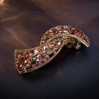CHIMERA Crystal Hair Barrette Vintage Flower Hairpins Gold Metal Clips Clamps for Women Luxury Wedding Accessories
CHIMERA Crystal Hair Barrette Vintage Flower Hairpins Gold Metal Clips Clamps for Women Luxury Wedding Accessories