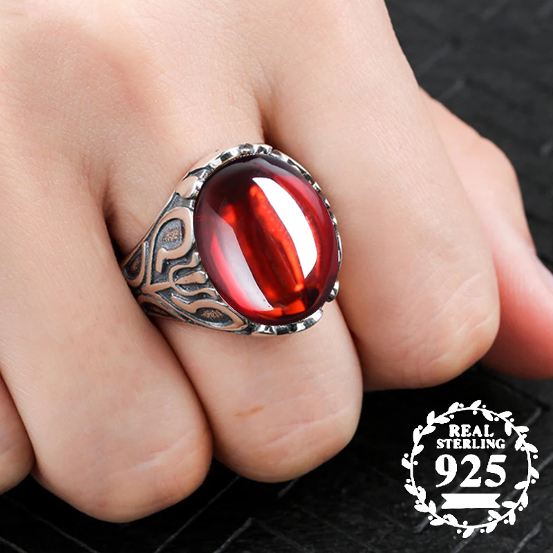 14*18mm NOT FAKE S925 Sterling Silver Australia Ruby Rings good taste Rings handicraft Gemstone Retro Chalcedony
14*18mm NOT FAKE S925 Sterling Silver Australia Ruby Rings good taste Rings handicraft Gemstone Retro Chalcedony