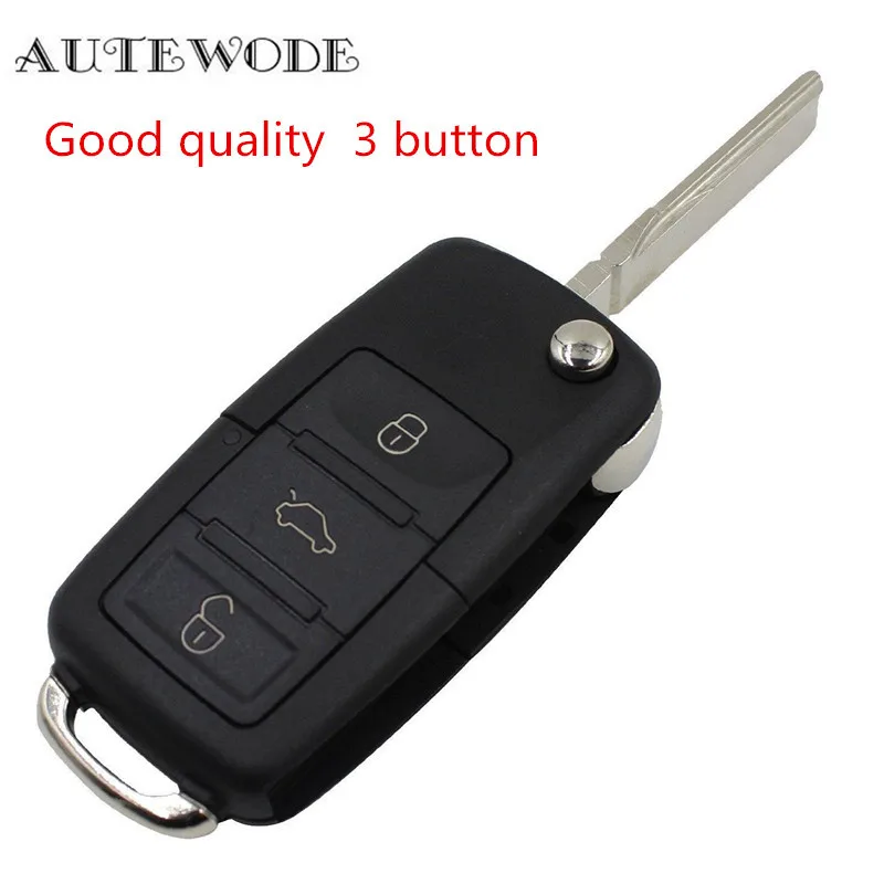 Корпус для ключей на кнопке AUTEWODE 3 чехла подходит VW MK4 Seat Altea Alhambra Ibiza Fob