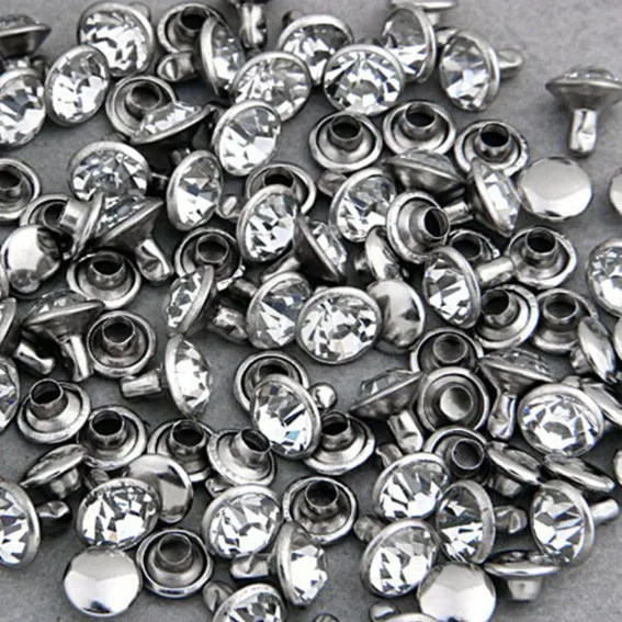 100 Sets 7mm CZ Crystals Rhinestone Rivets Rapid Silver Nailhead Spots Studs DIY Shipping Free
100 Sets 7mm CZ Crystals Rhinestone Rivets Rapid Silver Nailhead Spots Studs DIY Shipping Free