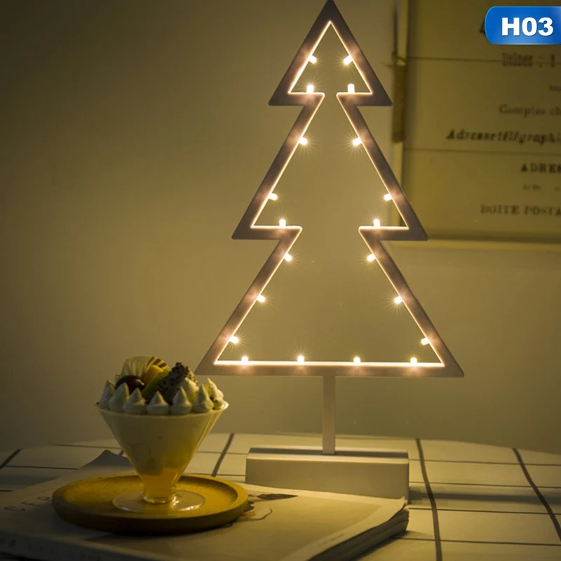 New Christmas Decoration LED Modeling Light Star Heart Christmas Tree Romantic Room Home Desktop Night Lamp Ornament
New Christmas Decoration LED Modeling Light Star Heart Christmas Tree Romantic Room Home Desktop Night Lamp Ornament