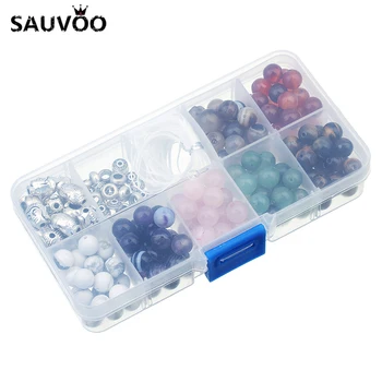 SAUVOO Metal Buddha Charm Beadas Natural Stone Loose Spacer Bead DIY Bracelet Necklace Jewelry Making Findings Case Boxes Sets
SAUVOO Metal Buddha Charm Beadas Natural Stone Loose Spacer Bead DIY Bracelet Necklace Jewelry Making Findings Case Boxes Sets