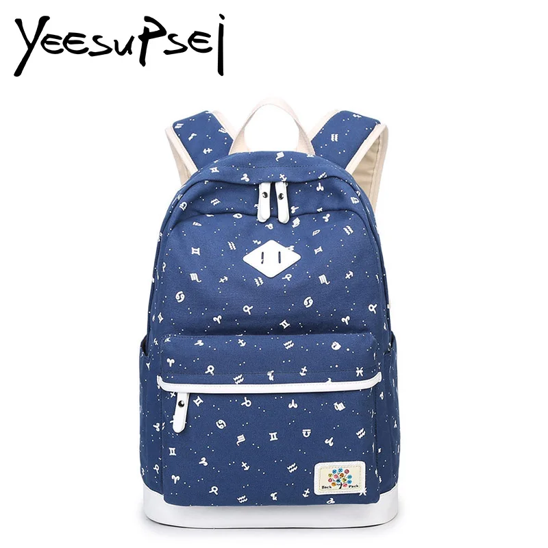YeeSupSei School Bag Waterproof Solid Color Canvas Backpack Constellation Design Pattern Bag School Bag Large Mochilas Rucksack
YeeSupSei School Bag Waterproof Solid Color Canvas Backpack Constellation Design Pattern Bag School Bag Large Mochilas Rucksack
