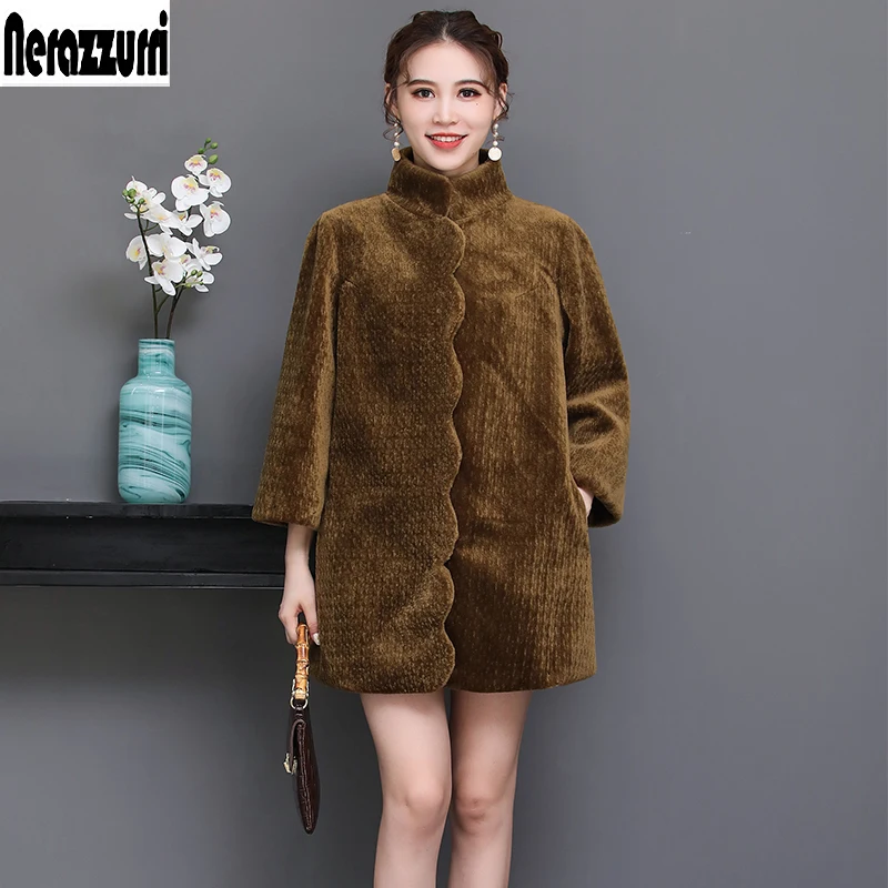 Nerazzurri Winter real fur Jacket scallop trim natural shearling sheep fur coat black warm large size women clothing 5xl 6xl 7xl
Nerazzurri Winter real fur Jacket scallop trim natural shearling sheep fur coat black warm large size women clothing 5xl 6xl 7xl