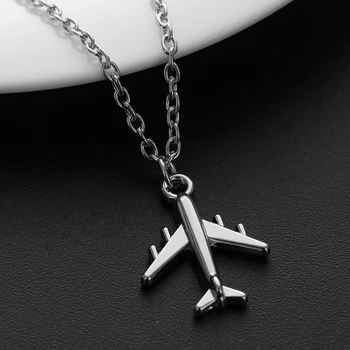 1Pc 2020 Handmade Silver Color Airplane Pendant Necklace Aircraft Choker Alloy Clavicle Chain For Women Men Jewelry Brincos
1Pc 2020 Handmade Silver Color Airplane Pendant Necklace Aircraft Choker Alloy Clavicle Chain For Women Men Jewelry Brincos
