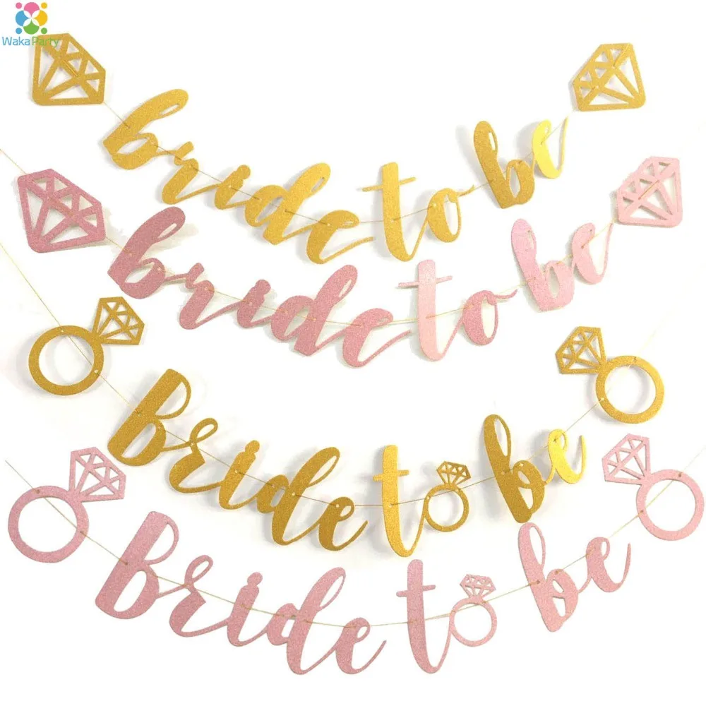 Glitter Diamond Ring Bride To Be Bunting Banner for Wedding Engagement Bachelorette Party Bridal Shower Decoration
Glitter Diamond Ring Bride To Be Bunting Banner for Wedding Engagement Bachelorette Party Bridal Shower Decoration
