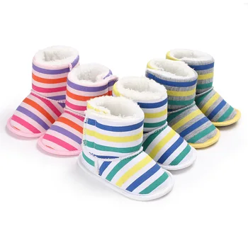 New winter super warm baby girl striped color matching toddler soft rubber bottom non-slip boots
New winter super warm baby girl striped color matching toddler soft rubber bottom non-slip boots