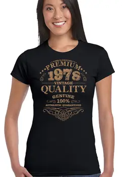 2019 Women Cute T-shirt Aged To Perfection 1978 40th Birthday Womens Funny T-Shirt 40 Year Old Gift Top Summer sexy Tee shirt
2019 Women Cute T-shirt Aged To Perfection 1978 40th Birthday Womens Funny T-Shirt 40 Year Old Gift Top Summer sexy Tee shirt