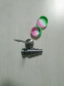 6 in 1 Titanium nail with Titanium carb cap with side hole with 1 random Silicone Jar for Wax Bho Oil Vaporizer Dab Wax Containe
6 in 1 Titanium nail with Titanium carb cap with side hole with 1 random Silicone Jar for Wax Bho Oil Vaporizer Dab Wax Containe