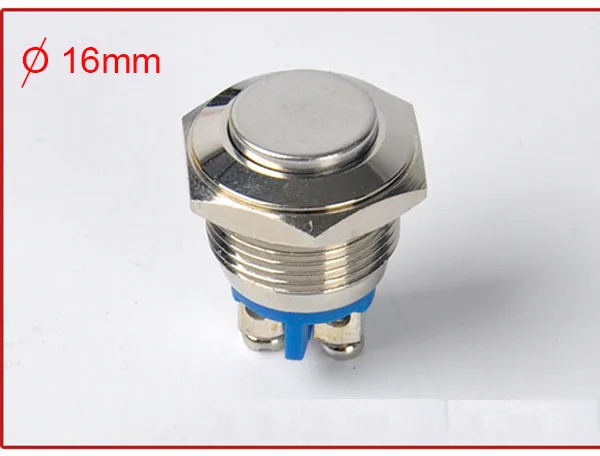 16mm metal button waterproof self-reset switch headlight switch computer car push button switch modification metal button switch
16mm metal button waterproof self-reset switch headlight switch computer car push button switch modification metal button switch