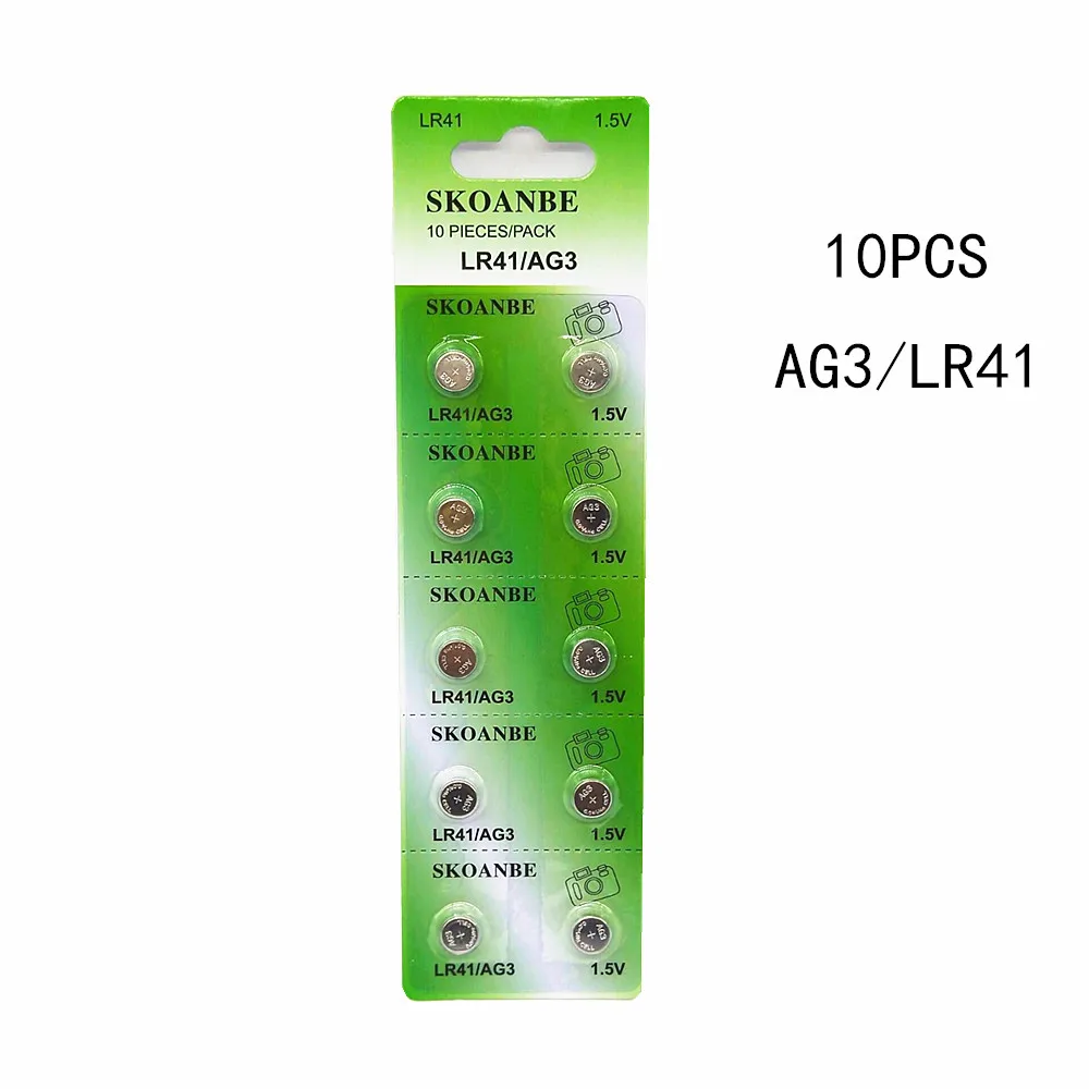 GREEN 20x LR41 battery 392A LR41 AG3 SR41SW 384 LR736 V3GA 192 1.55V Cell Battery Watch Button Coin
GREEN 20x LR41 battery 392A LR41 AG3 SR41SW 384 LR736 V3GA 192 1.55V Cell Battery Watch Button Coin
