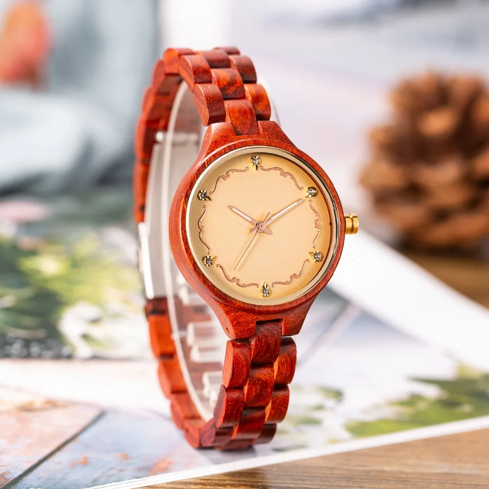 Women Watches Top Brand Luxury Chronograph M19 Rose Sandal Wood Watch Women New Fashion Minimal Dress Wristwatch Female Watches
Women Watches Top Brand Luxury Chronograph M19 Rose Sandal Wood Watch Women New Fashion Minimal Dress Wristwatch Female Watches