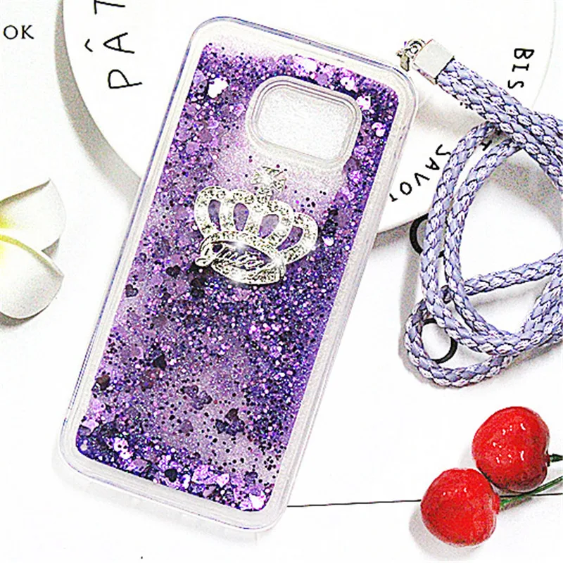 For Samsung Galaxy S6 Edge Plus Phone Case Crown Glitter Liquid Soft TPU Cases for S6edge S6 Fundas Back Covers Coque with Chain
For Samsung Galaxy S6 Edge Plus Phone Case Crown Glitter Liquid Soft TPU Cases for S6edge S6 Fundas Back Covers Coque with Chain