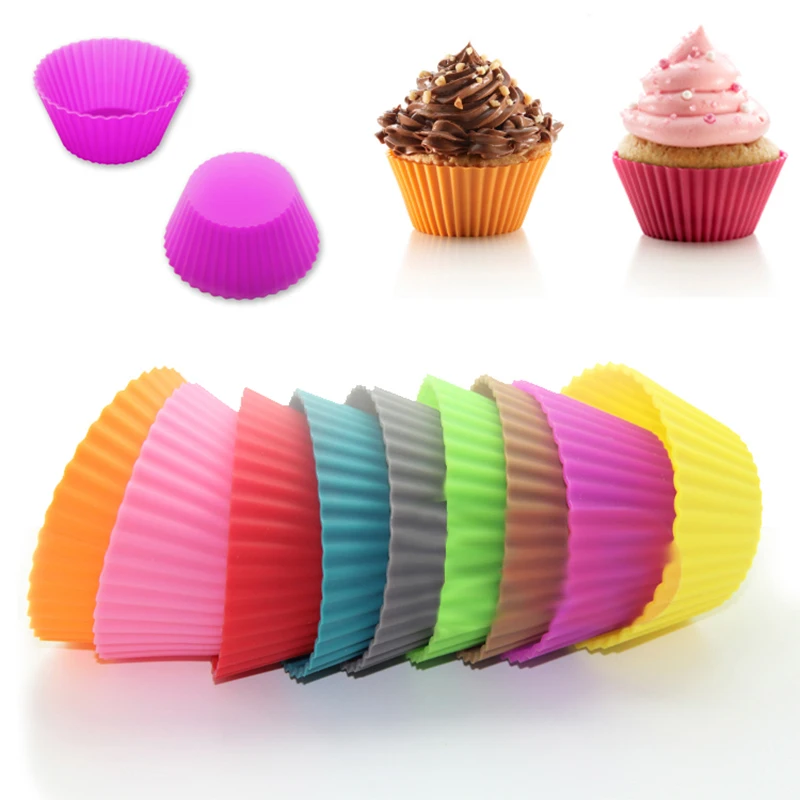 Muffin Cup Mold Silica Gel Cupcake Mini Cake Mould Round Shaped chocolate Jelly Silicone Mold Baking Accessories 12 pcs / lot
Muffin Cup Mold Silica Gel Cupcake Mini Cake Mould Round Shaped chocolate Jelly Silicone Mold Baking Accessories 12 pcs / lot