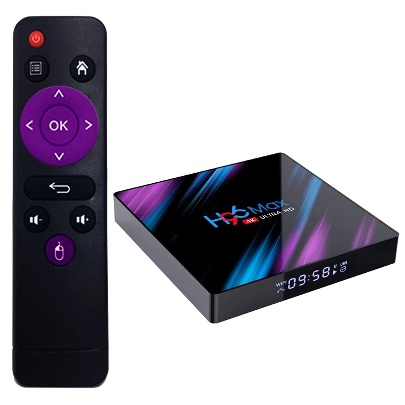 

H96 Max-3318 Ultimate Android 9.0 Tv Box Amlogic Rk3318 Quad-Core 64Bit Cortex-A53 2.4G+5.8G Wifi 4G Ram 4K Set Top Box Media