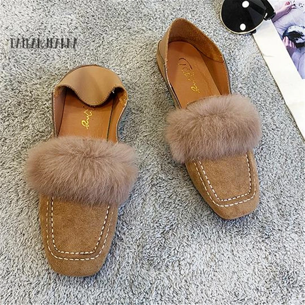 Single shoe 2018 autumn new style flat shoes flat shoes Korean fashion rabbit hair women's shoes European style elegant
Single shoe 2018 autumn new style flat shoes flat shoes Korean fashion rabbit hair women's shoes European style elegant