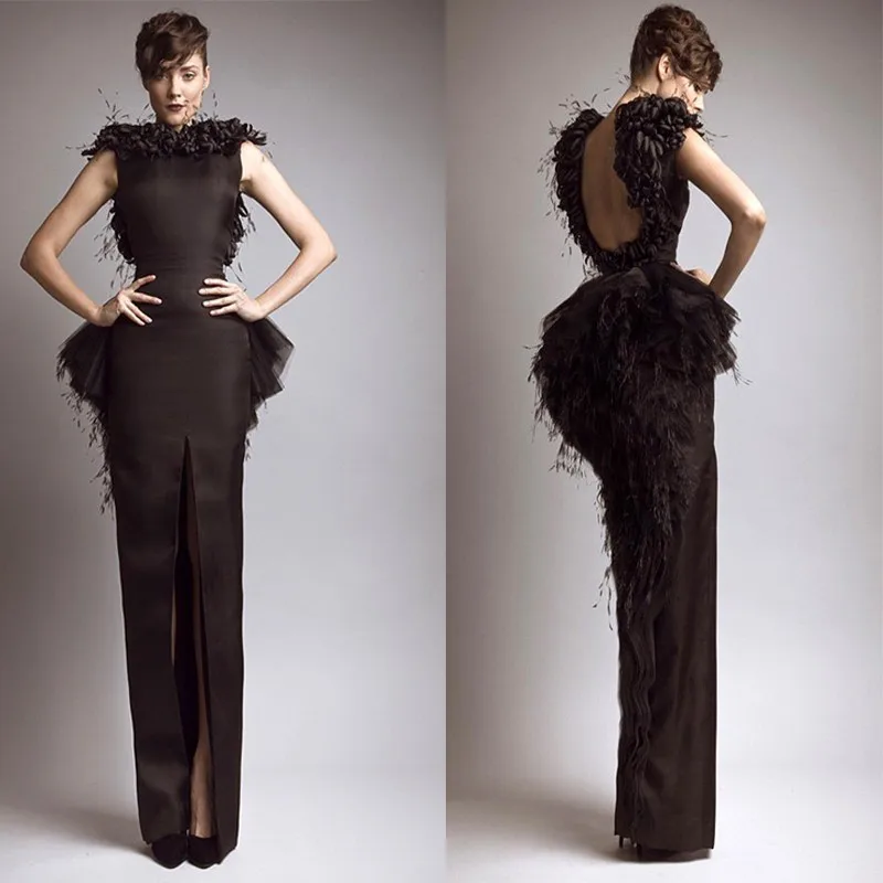 Elegant Black A-line Side Slit High Neck Backless Long Celebrity Colors Size cando as your requirement mother of the bride dress
Elegant Black A-line Side Slit High Neck Backless Long Celebrity Colors Size cando as your requirement mother of the bride dress