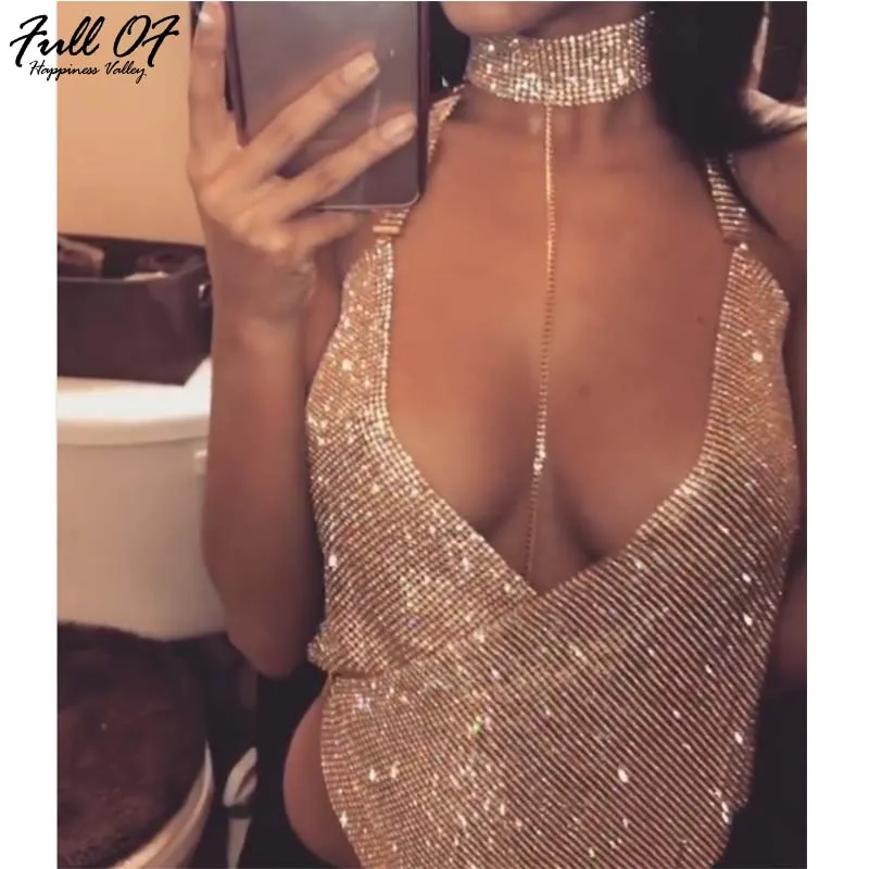 Sexy Metal Crystal Diamond Tank Women Sequins Crop Tops Backless Summer Beach Party Nightclub Bralette Ladies Halter Camis 2018
Sexy Metal Crystal Diamond Tank Women Sequins Crop Tops Backless Summer Beach Party Nightclub Bralette Ladies Halter Camis 2018