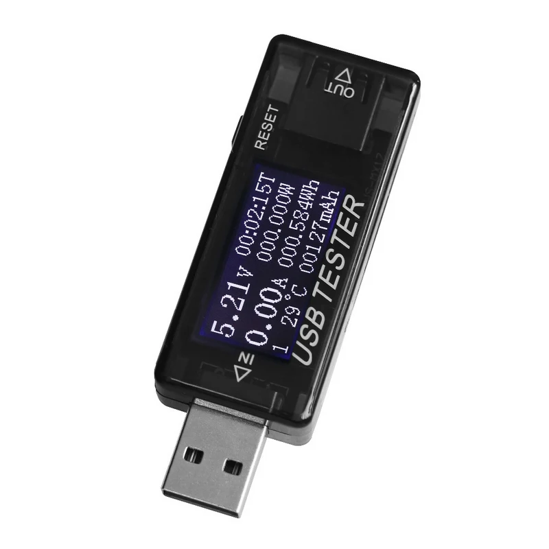 USB Battery Tester Digital Meter Current Voltage Capacity Detector Indicator Tester Current LED Voltage Charger USB Tester
USB Battery Tester Digital Meter Current Voltage Capacity Detector Indicator Tester Current LED Voltage Charger USB Tester