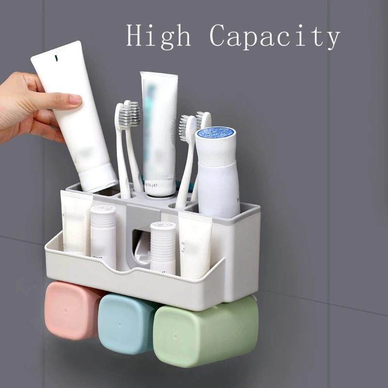 Wall-mounted Bathroom Accessories Set Toothbrush Holder Automatic Toothpaste Dispenser Squeezer Toothbrush Storage Rack Tools
Wall-mounted Bathroom Accessories Set Toothbrush Holder Automatic Toothpaste Dispenser Squeezer Toothbrush Storage Rack Tools