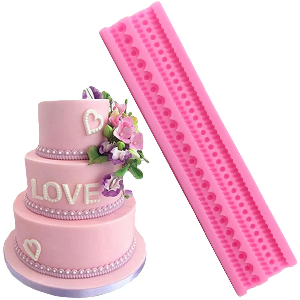 Silicone Pearl Chain Cake Border Molds Cupcake Fondant Cake Decorating Candy Chocolate Gumpaste Moulds Sugarcraft Kitchen Baking
Silicone Pearl Chain Cake Border Molds Cupcake Fondant Cake Decorating Candy Chocolate Gumpaste Moulds Sugarcraft Kitchen Baking