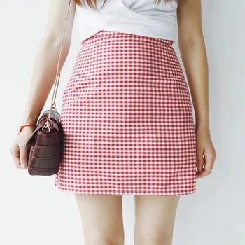 Red and White Plaid Skirts Women Casual Short Skirt Female High Waist Slim Hip A-Line Skirt Work Career Suit Skirt S-XL
Red and White Plaid Skirts Women Casual Short Skirt Female High Waist Slim Hip A-Line Skirt Work Career Suit Skirt S-XL