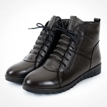 SWONCO Genuine Leather Shoes Women Snow Boots High Top Black Ankel Boots Women Winter Shoes Female 2019 Black Sneakers Fur Boot
SWONCO Genuine Leather Shoes Women Snow Boots High Top Black Ankel Boots Women Winter Shoes Female 2019 Black Sneakers Fur Boot