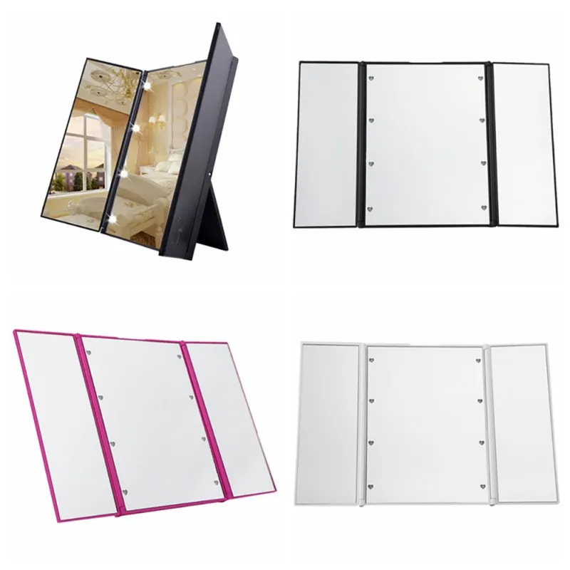 2019 LED Touch Screen Makeup Mirror Desktop Makeup Magnifying Mirrors Vanity 3 Folding Adjustable Mirror
2019 LED Touch Screen Makeup Mirror Desktop Makeup Magnifying Mirrors Vanity 3 Folding Adjustable Mirror