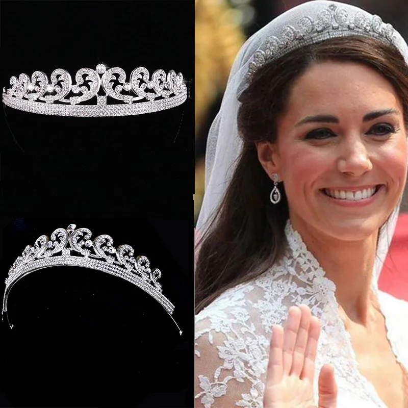 Luxury Kate Princess Wedding Crown Vintage Royal Crystal Bride Crowns Tiaras Wedding Diadem Hair Accessories Bridal Jewelry S518
Luxury Kate Princess Wedding Crown Vintage Royal Crystal Bride Crowns Tiaras Wedding Diadem Hair Accessories Bridal Jewelry S518