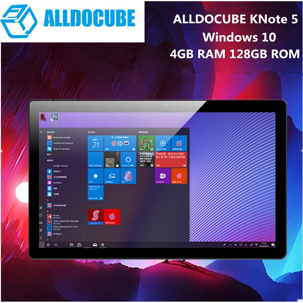 

ALLDOCUBE KNote5 Tablet PC 11.6 inch Windows 10 Intel Gemini Lake N4000 Quad Core 2.4GHz 4GB RAM 64GB Dual WiFi Front Camera