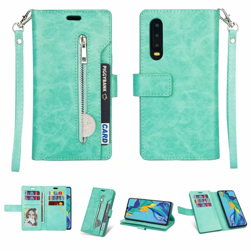 Zipper 9 Card Slot Wallet Leather Case for Huawei P30 Pro Cover Holders Flip Wallet Cover for Huawei P30 Lite Phone Bag Cover
Zipper 9 Card Slot Wallet Leather Case for Huawei P30 Pro Cover Holders Flip Wallet Cover for Huawei P30 Lite Phone Bag Cover