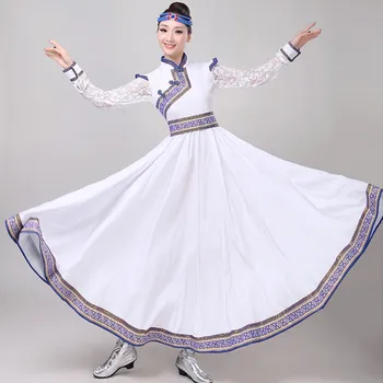 Long mongolia tibetan style dress for women festival dance costumes folk dance stage wear mongolia white princess dress
Long mongolia tibetan style dress for women festival dance costumes folk dance stage wear mongolia white princess dress