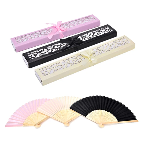 1Pcs Bamboo Silk Fold Hand Fan In Elegant Laser-Cut Gift Box Fan With Gift Box Ribbon Tag Wedding Gifts Present Party Favors
1Pcs Bamboo Silk Fold Hand Fan In Elegant Laser-Cut Gift Box Fan With Gift Box Ribbon Tag Wedding Gifts Present Party Favors