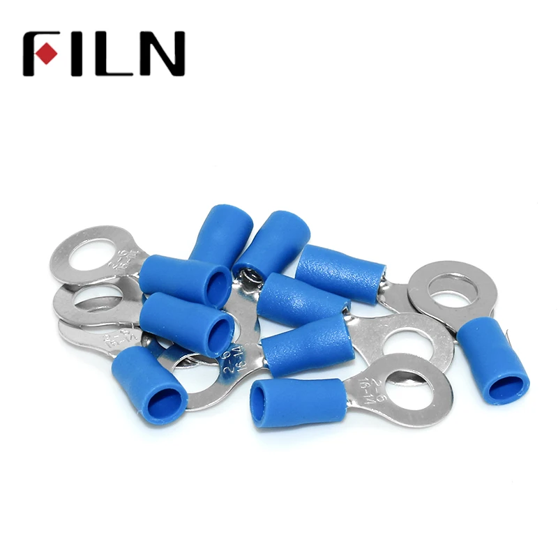 

RV2-6 Blue Ring insulated terminal Cable Wire Connector 100PCS/Pack suit 1.5-2.5mm Electrical Crimp Terminal