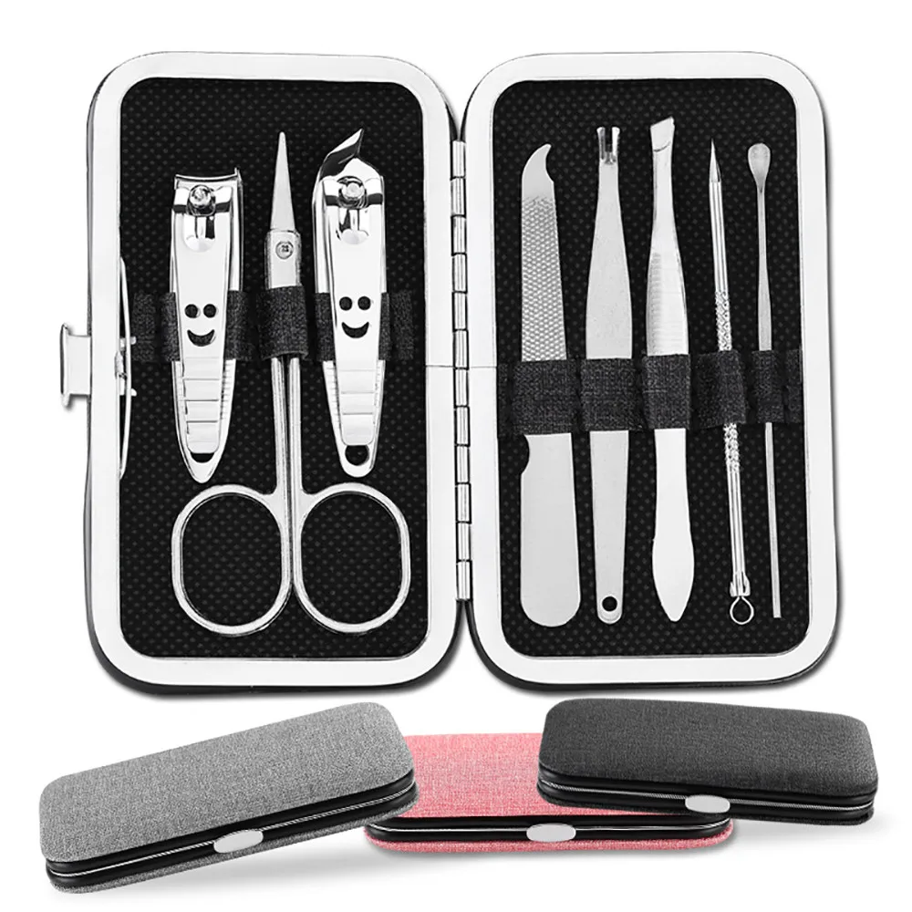 New 8Pcs Stainless Steel Nail Clippers Scissors Suit Set Kits Manicure portable Professional nail set tool multifunctional
New 8Pcs Stainless Steel Nail Clippers Scissors Suit Set Kits Manicure portable Professional nail set tool multifunctional