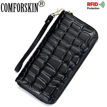 COMFORSKIN Brand RFID Genuine Leather Guaranteed Women Wallet New Arrivals Stone Pattern Female Purses Carteira Feminine 2018
COMFORSKIN Brand RFID Genuine Leather Guaranteed Women Wallet New Arrivals Stone Pattern Female Purses Carteira Feminine 2018