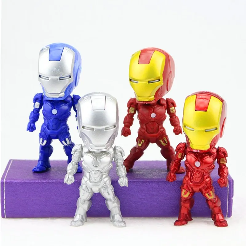 4Pcs Avengers Superhero Iron Man Q version Tony Stark Exquisite 9cm PVC Child Gifts / Action Figure Collectible Model Toy DN18
4Pcs Avengers Superhero Iron Man Q version Tony Stark Exquisite 9cm PVC Child Gifts / Action Figure Collectible Model Toy DN18
