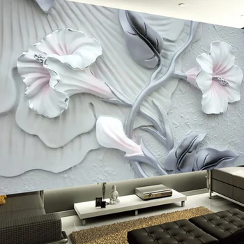 European Style 3D Embossed Lily Flowers Photo Wallpaper Living Room TV Sofa Restaurant Mural Wall Cloth Modern Backdrop Wall 3 D
European Style 3D Embossed Lily Flowers Photo Wallpaper Living Room TV Sofa Restaurant Mural Wall Cloth Modern Backdrop Wall 3 D