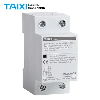 40A 230V Over Voltage And Under Voltage Protective Device 60A 63A Solar PV Automatic Recovery Voltage Protector Relay 220V
40A 230V Over Voltage And Under Voltage Protective Device 60A 63A Solar PV Automatic Recovery Voltage Protector Relay 220V