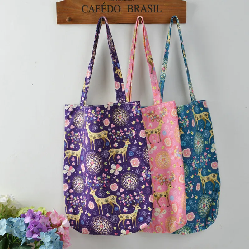 YILE 1 Layer no lining Cotton Linen Shopping Tote Carrying Shoulder Bag Flower Deer Blue Purple Pink 804
YILE 1 Layer no lining Cotton Linen Shopping Tote Carrying Shoulder Bag Flower Deer Blue Purple Pink 804