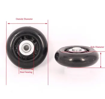 trolley luggage bag replacement inline wheels 68 x 20mm x 6mm with Bolts with 2 pcs
trolley luggage bag replacement inline wheels 68 x 20mm x 6mm with Bolts with 2 pcs