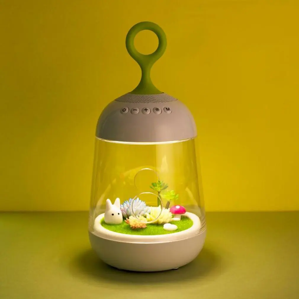 Microlandscape Plants Design Wireless Bluetooth Speaker Bright LED Lamp Night Reading Light Eye Protective Lamp
Microlandscape Plants Design Wireless Bluetooth Speaker Bright LED Lamp Night Reading Light Eye Protective Lamp