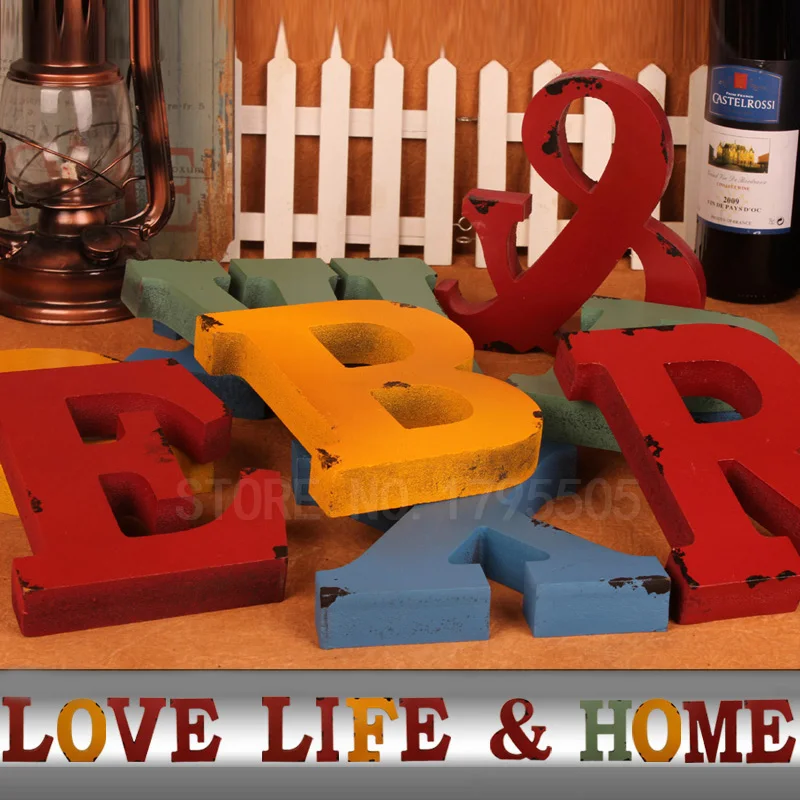 Creative DIY Retro Decoration 18x2.5cm Thick Letters For Home Bar Decor Decoration Wood Wooden Letters Crafts Alphabet Letters
Creative DIY Retro Decoration 18x2.5cm Thick Letters For Home Bar Decor Decoration Wood Wooden Letters Crafts Alphabet Letters