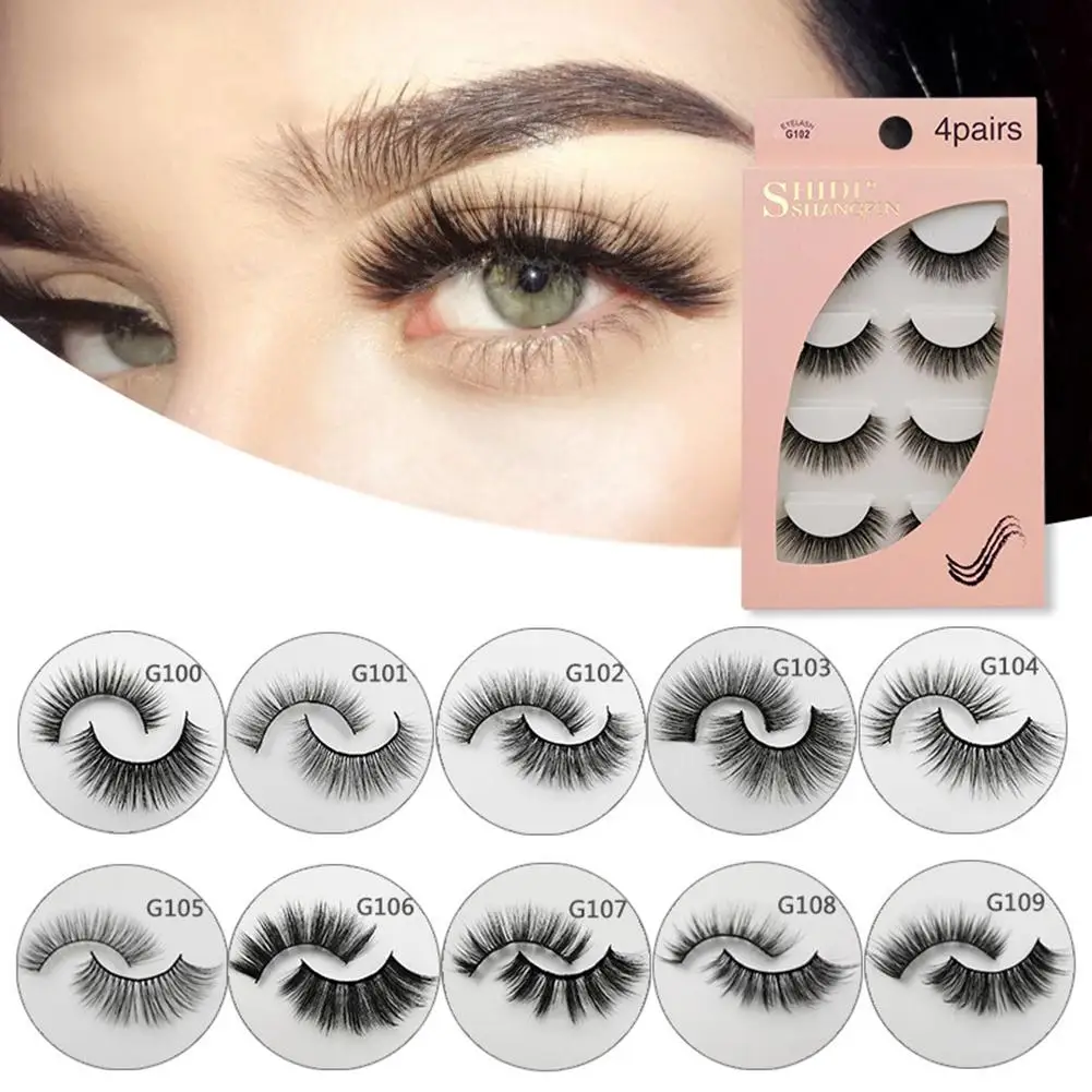 35# Comfortable to Wear 4Pairs Handmade False Mink Hair Eyelashes Long Lashes Extension False Eyelashes
35# Comfortable to Wear 4Pairs Handmade False Mink Hair Eyelashes Long Lashes Extension False Eyelashes