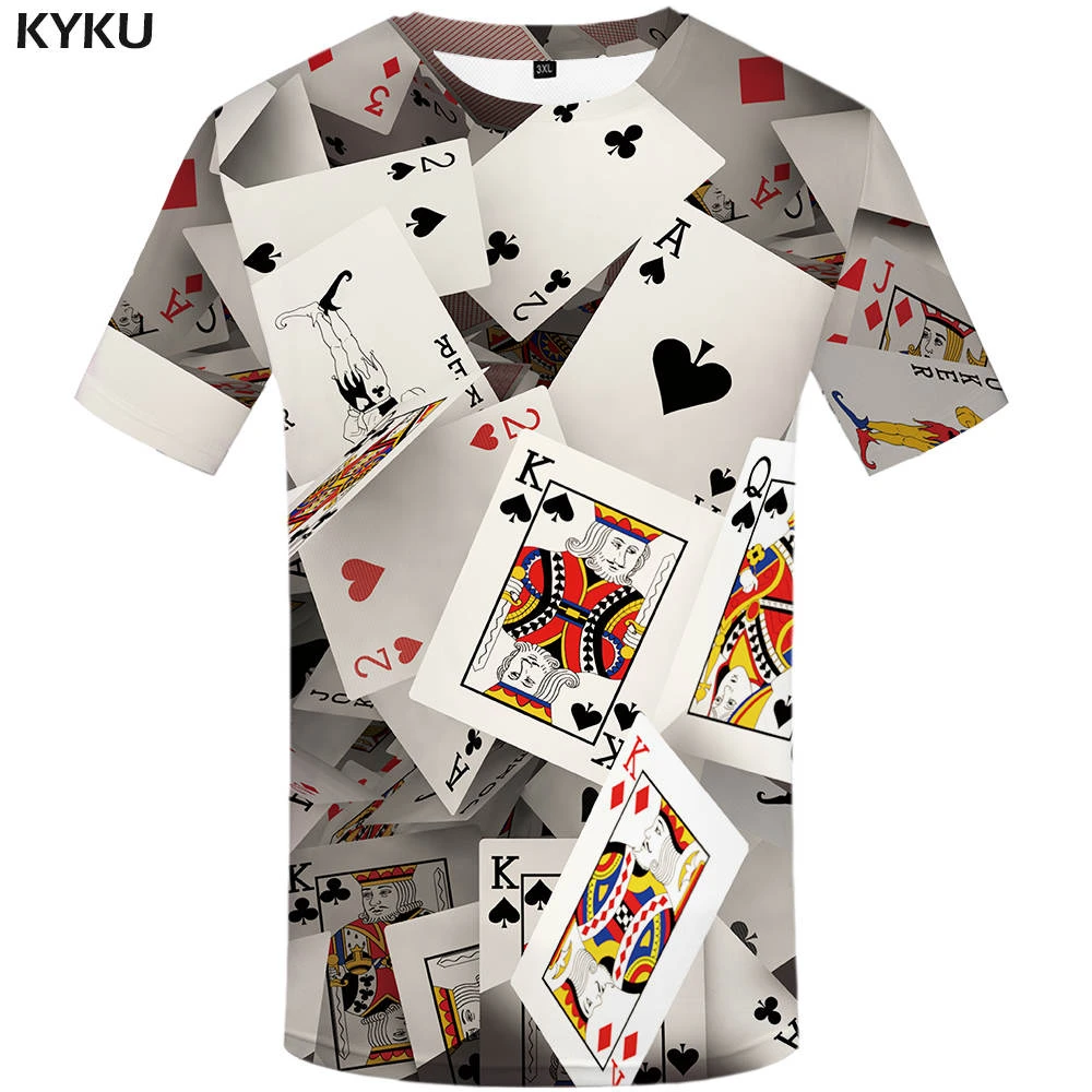KYKU Brand Poker Shirt Funny T shirts Boys Shirts Las Vegas T-shirts T shirt Men 3d T-shirt Summer Clothing
KYKU Brand Poker Shirt Funny T shirts Boys Shirts Las Vegas T-shirts T shirt Men 3d T-shirt Summer Clothing